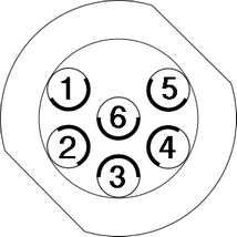 CAN_F Pinout looking into back of connector