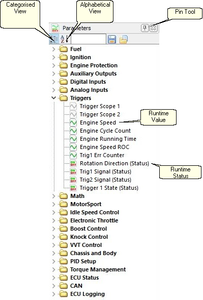 Parameter Setup Panel