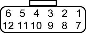 Looking into ECU side connector