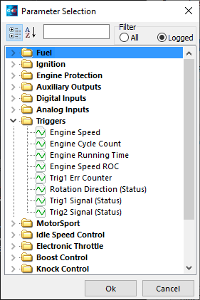 Selecting a Parameter