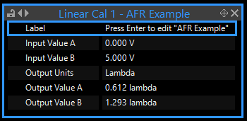 Linear Cal with Metric units