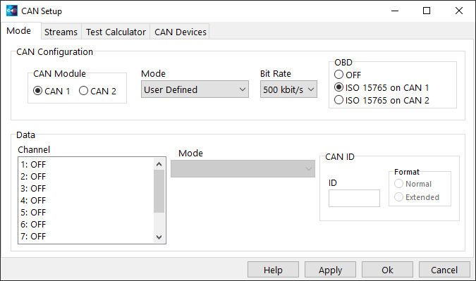 OBD CAN Setup